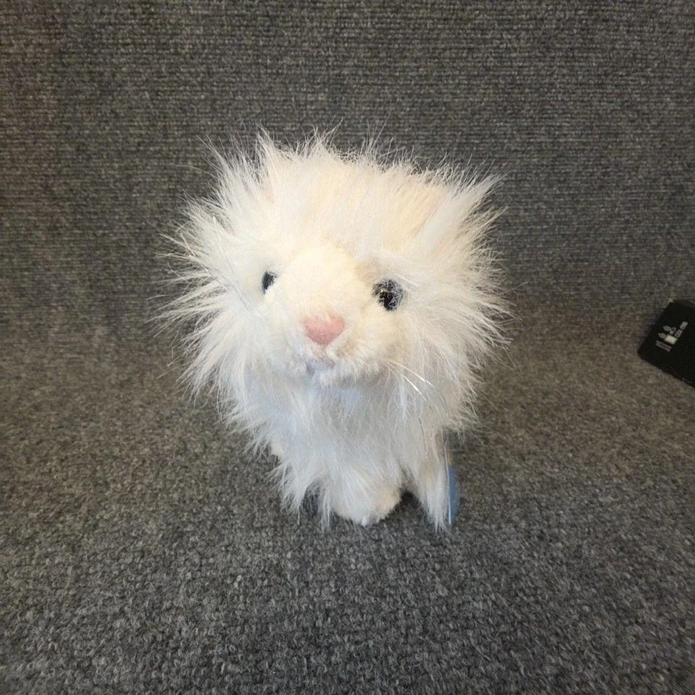 Webkinz GANZ Persian Cat Plush Small White Stuffed Animal Toy W/ Tag Code